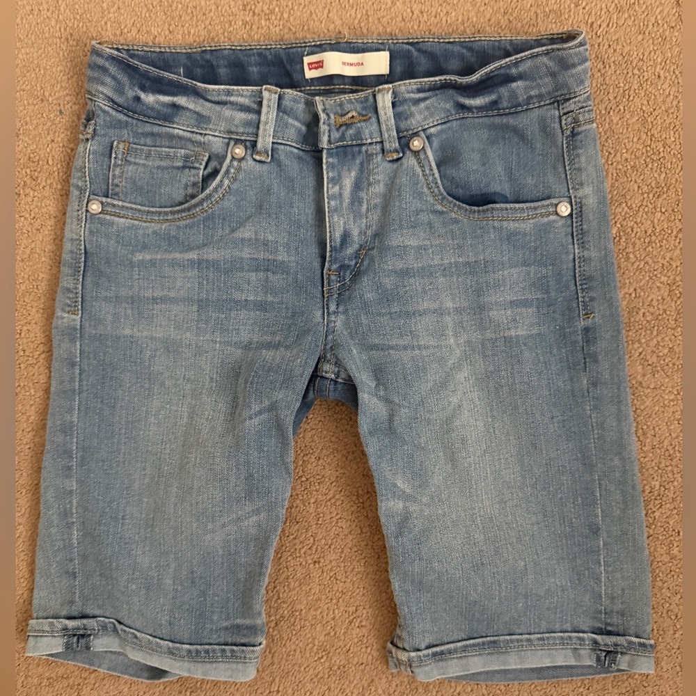 Levi's Light Blue Jean Shorts for Girls